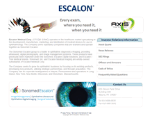 Tablet Screenshot of escalonmed.com